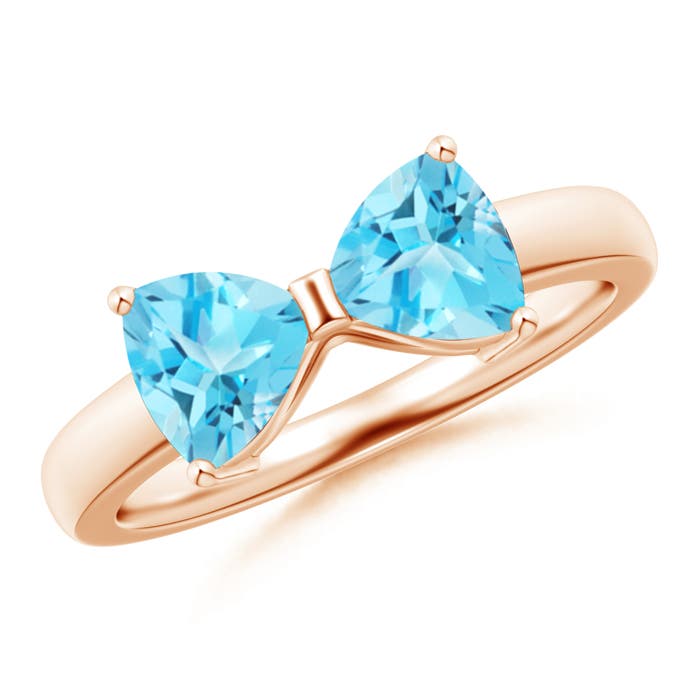 AA - Swiss Blue Topaz / 1.8 CT / 14 KT Rose Gold