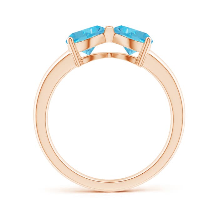 AA - Swiss Blue Topaz / 1.8 CT / 14 KT Rose Gold