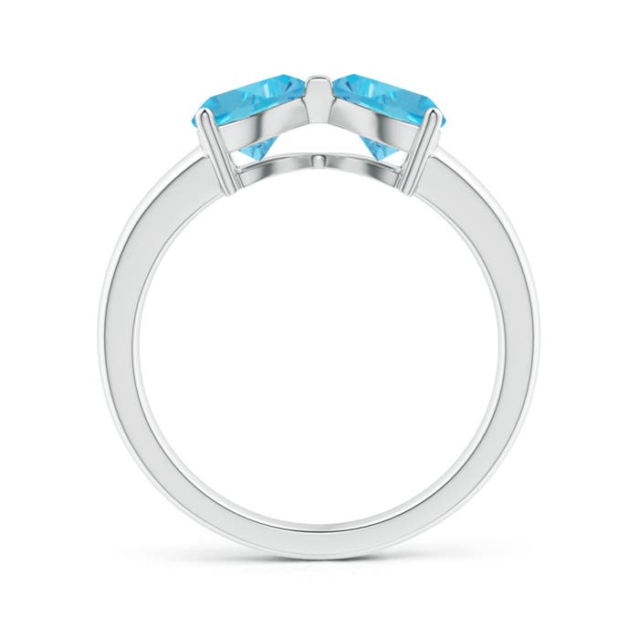 AA - Swiss Blue Topaz / 1.8 CT / 14 KT White Gold