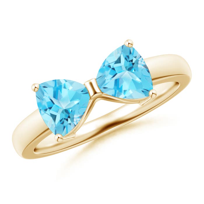 AA - Swiss Blue Topaz / 1.8 CT / 14 KT Yellow Gold