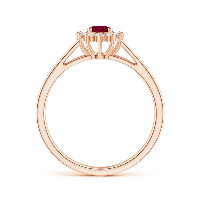 A - Ruby / 0.5 CT / 14 KT Rose Gold