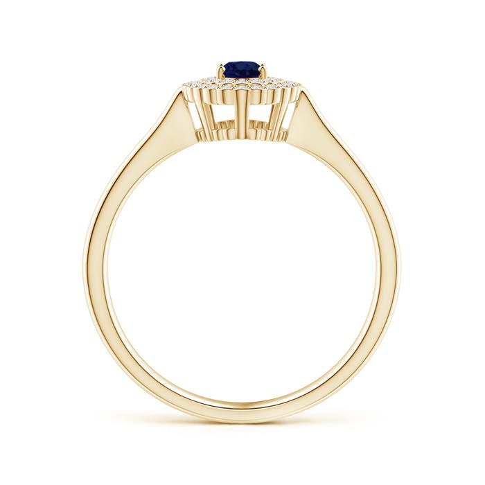 A - Blue Sapphire / 0.44 CT / 14 KT Yellow Gold