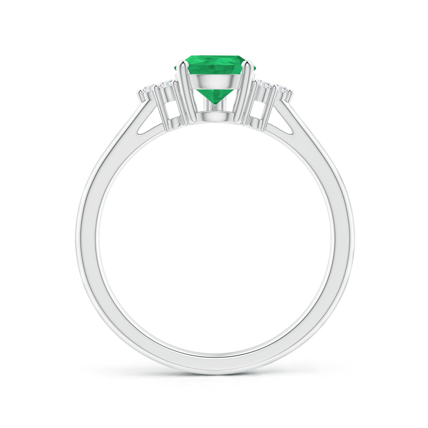 A - Emerald / 1.02 CT / 14 KT White Gold