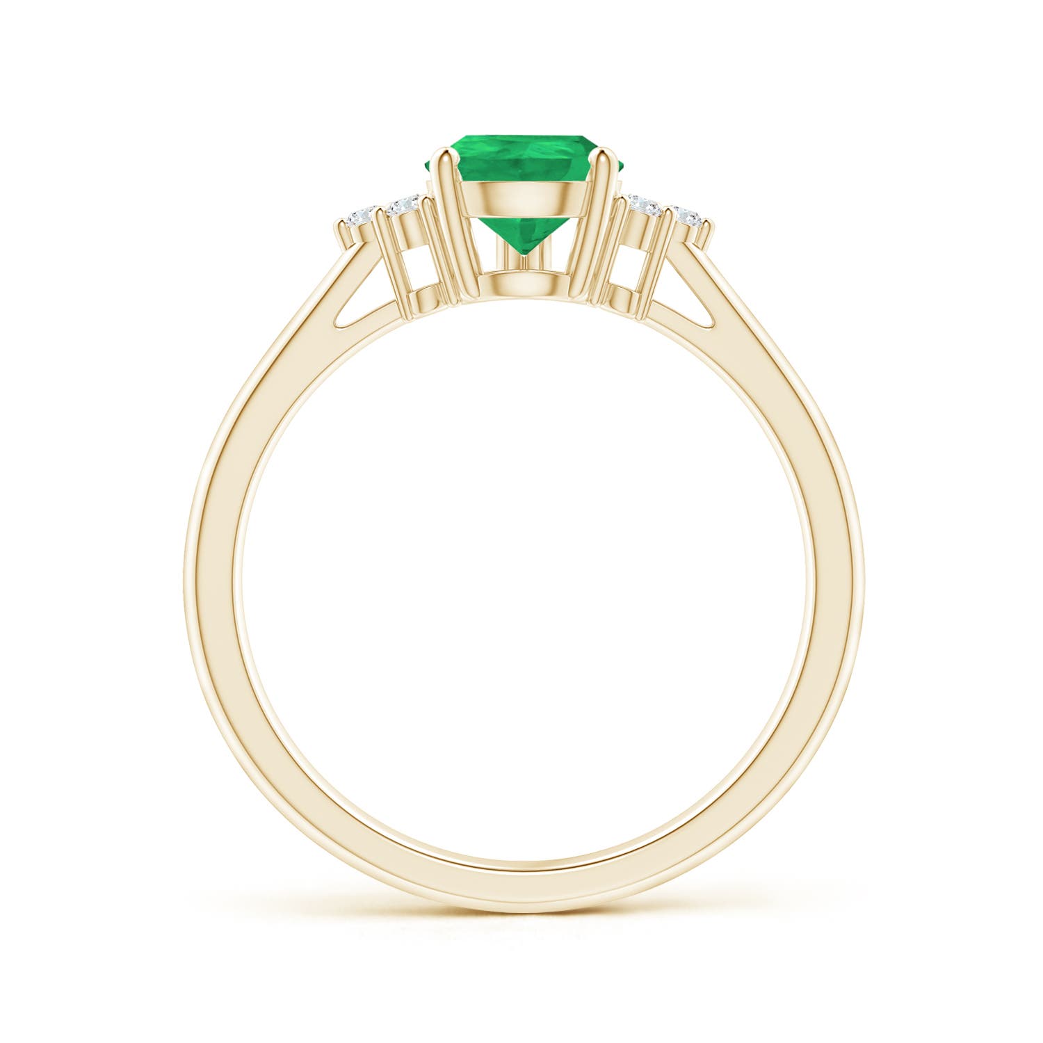 A - Emerald / 1.02 CT / 14 KT Yellow Gold