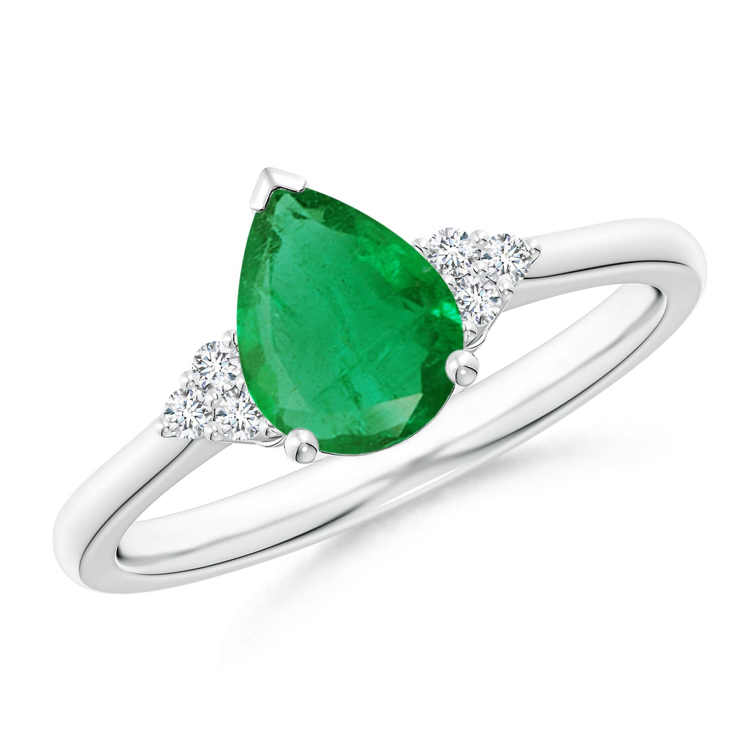 AA - Emerald / 1.02 CT / 14 KT White Gold