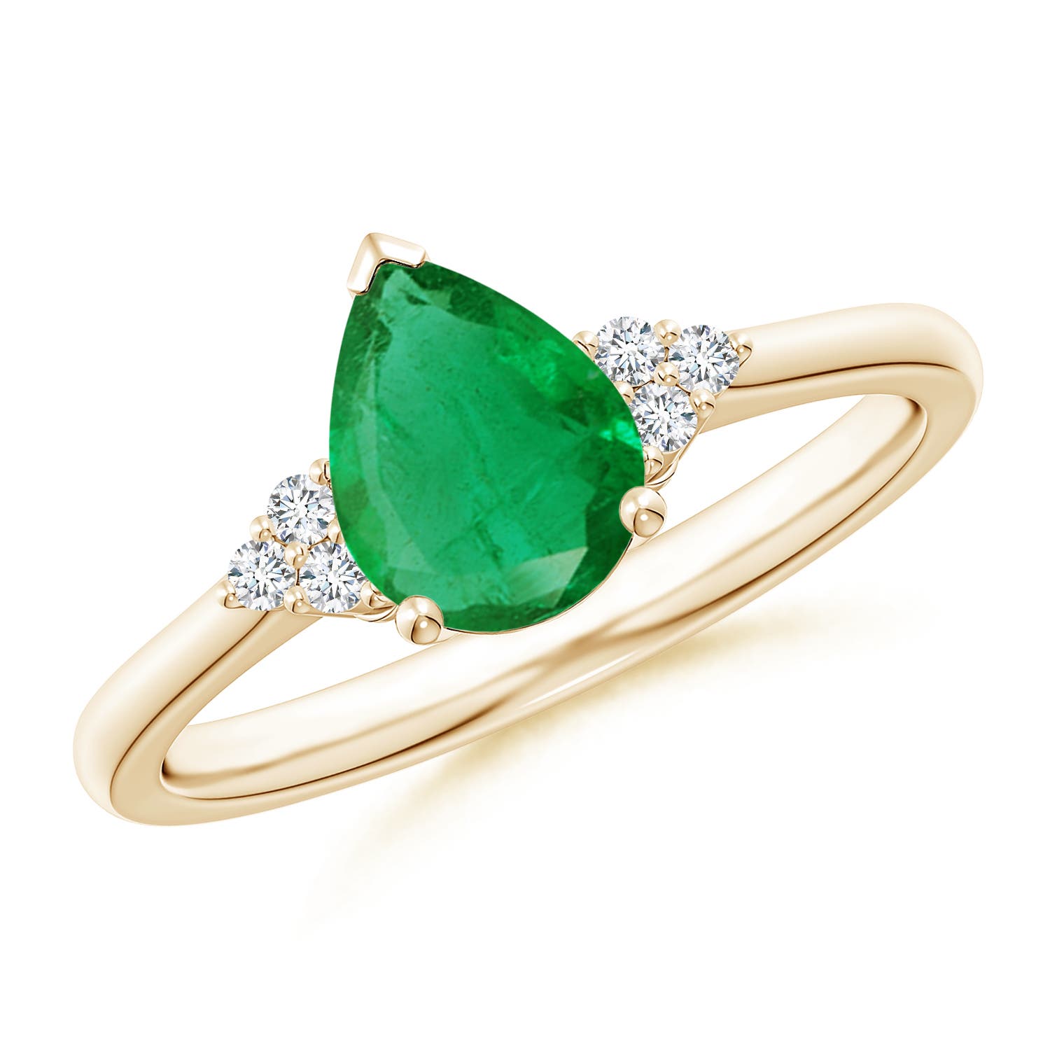 AA - Emerald / 1.02 CT / 14 KT Yellow Gold