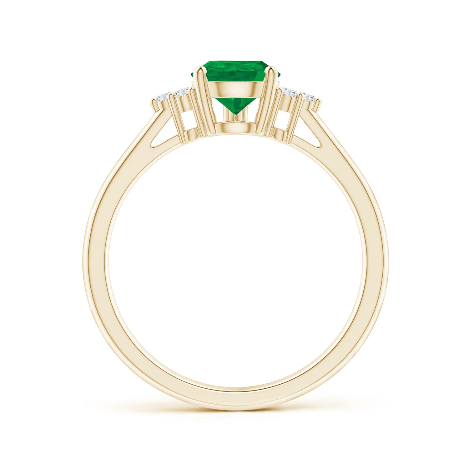 AA - Emerald / 1.02 CT / 14 KT Yellow Gold
