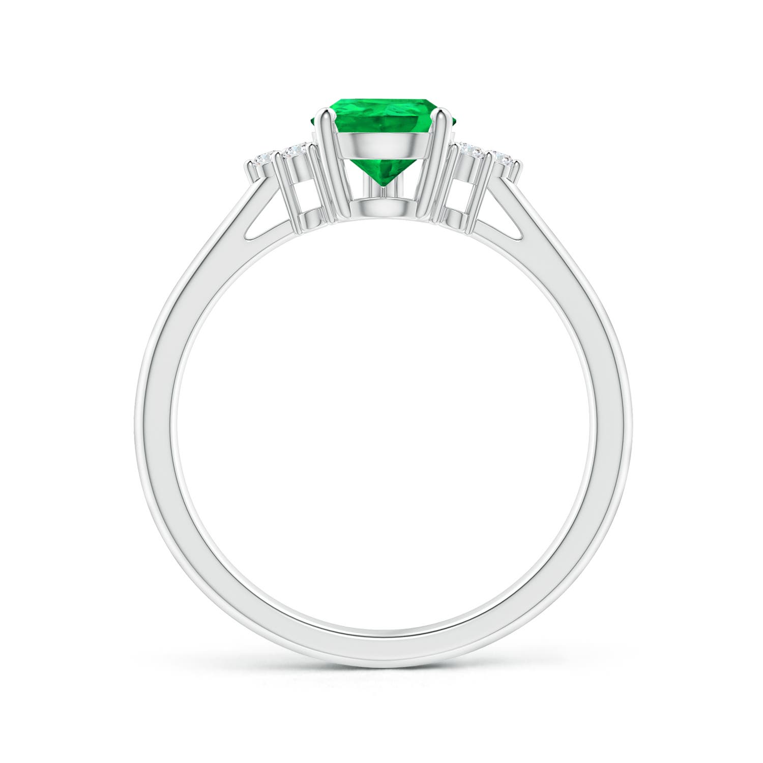 AAA - Emerald / 1.02 CT / 14 KT White Gold