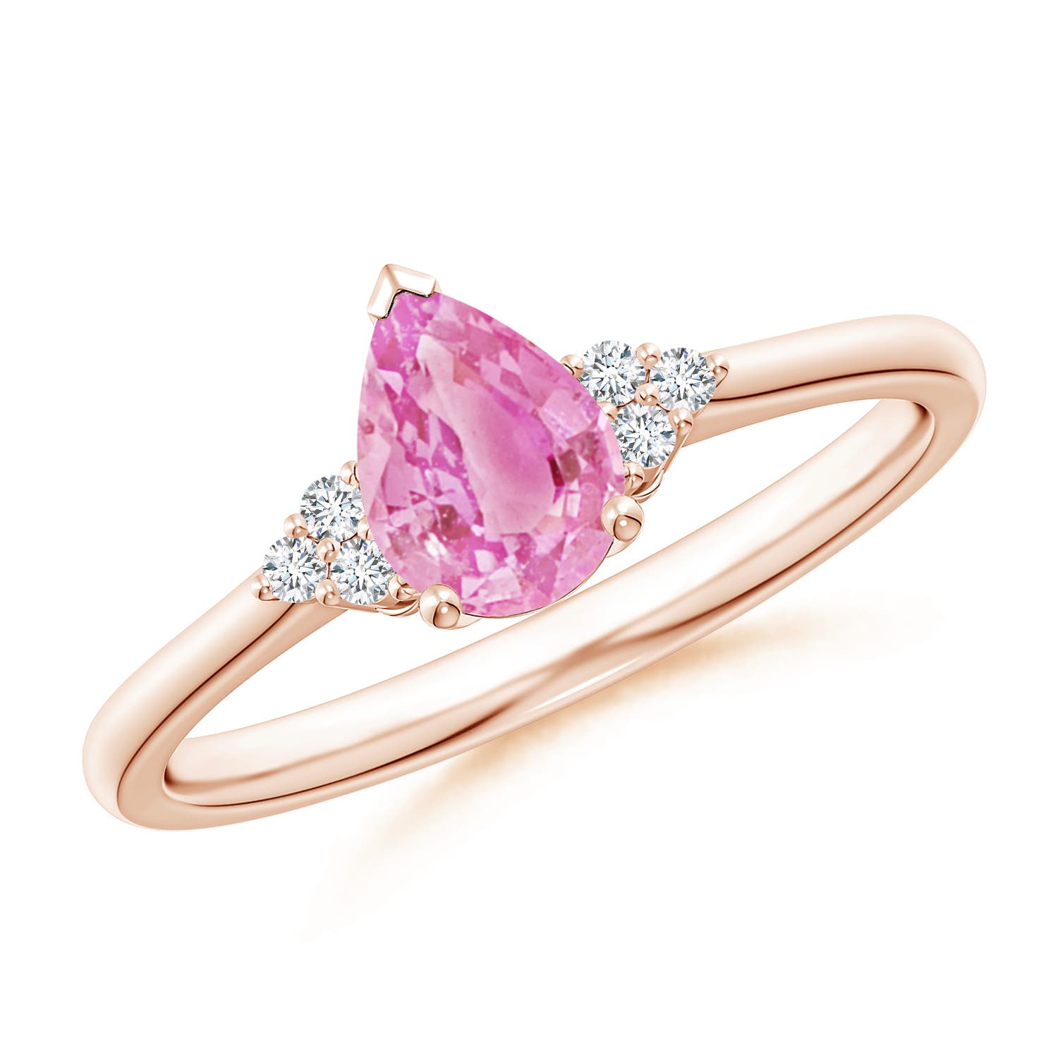 A - Pink Sapphire / 0.81 CT / 14 KT Rose Gold