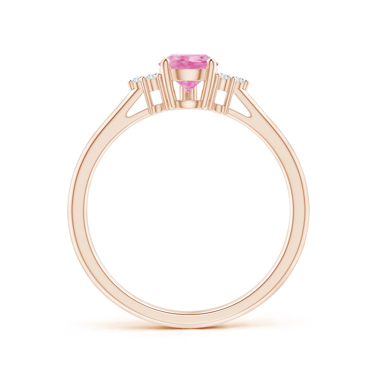 A - Pink Sapphire / 0.81 CT / 14 KT Rose Gold