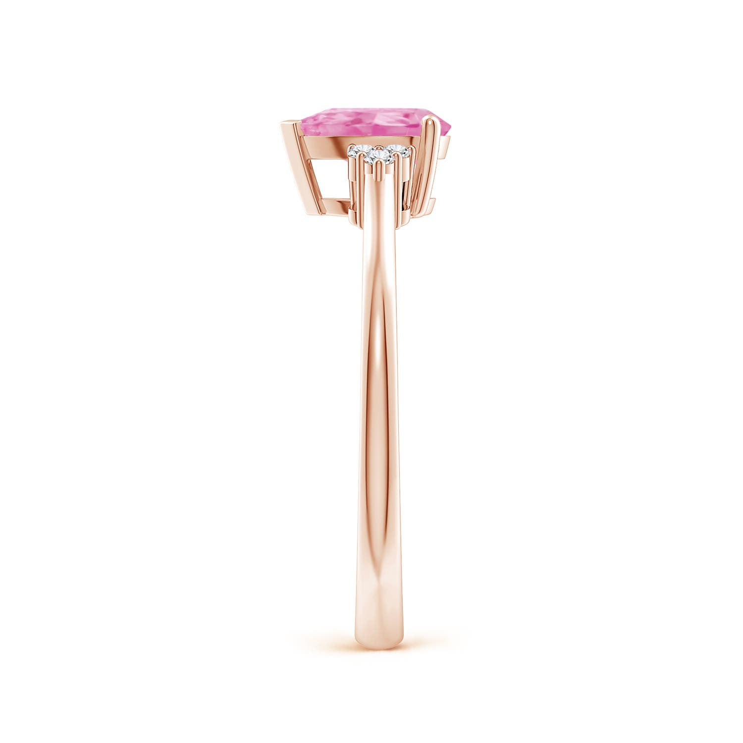 A - Pink Sapphire / 0.81 CT / 14 KT Rose Gold