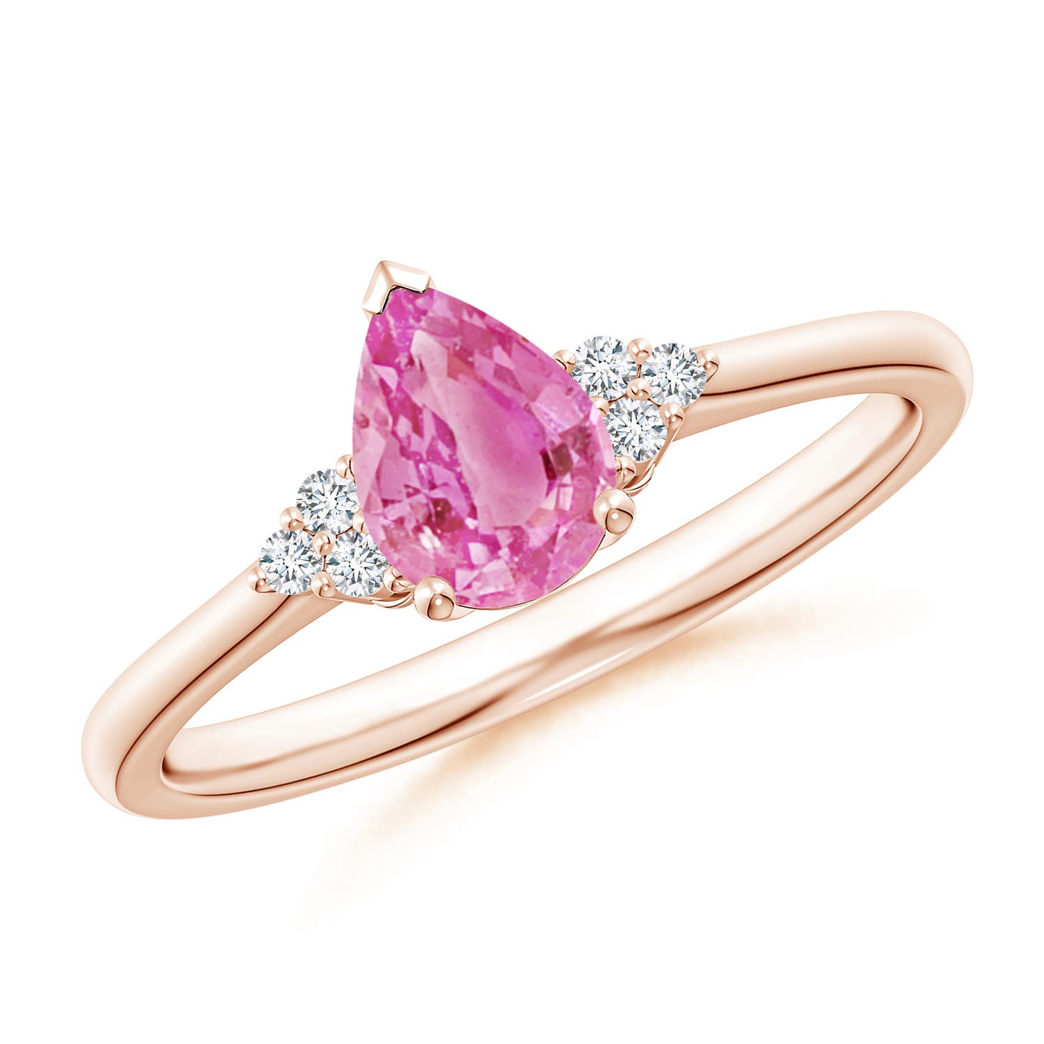 AA - Pink Sapphire / 0.81 CT / 14 KT Rose Gold