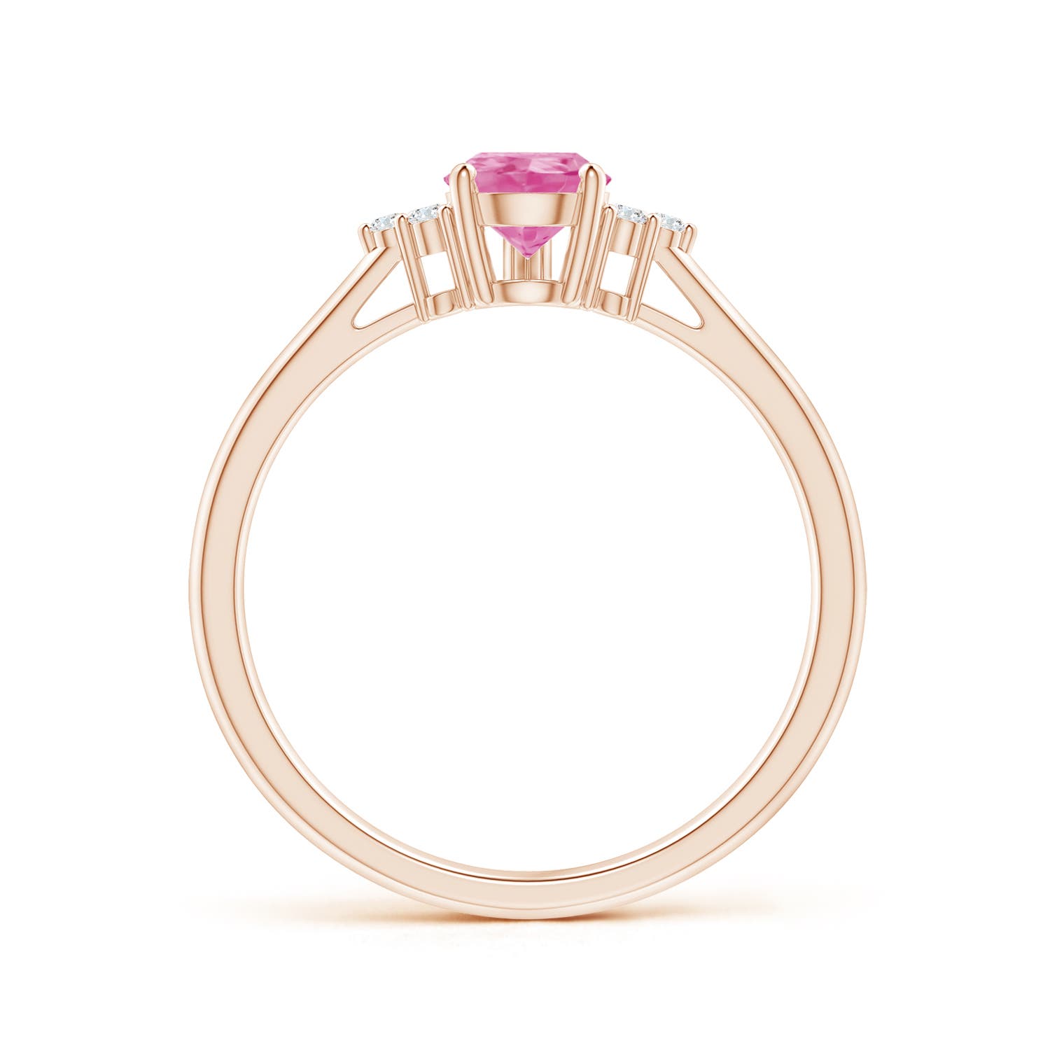 AA - Pink Sapphire / 0.81 CT / 14 KT Rose Gold