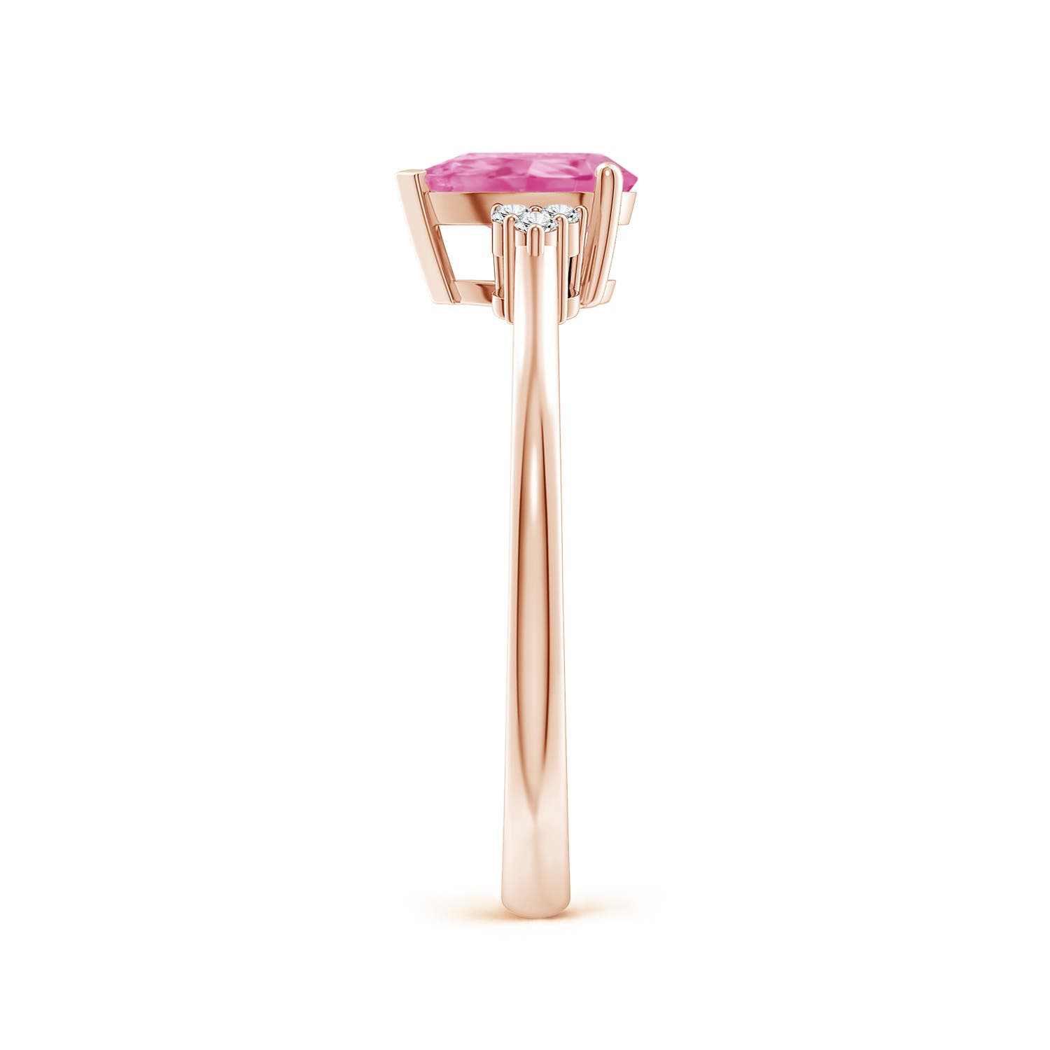 AA - Pink Sapphire / 0.81 CT / 14 KT Rose Gold