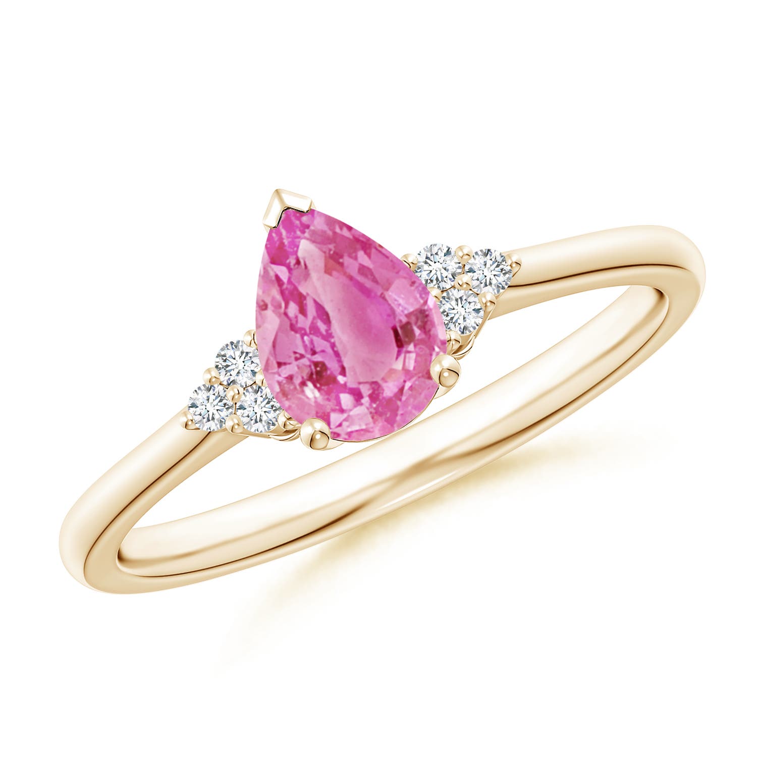 AA - Pink Sapphire / 0.81 CT / 14 KT Yellow Gold