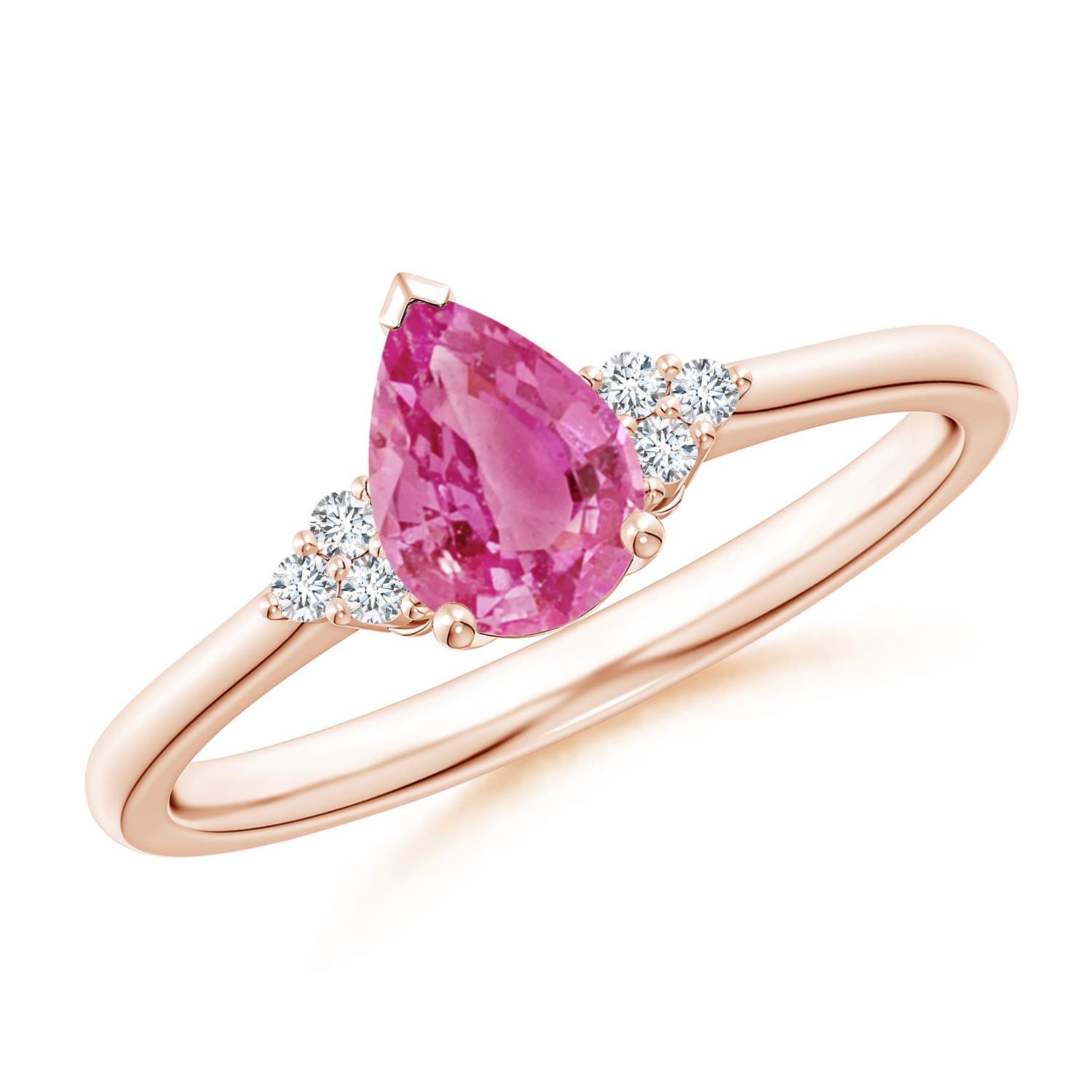 AAA - Pink Sapphire / 0.81 CT / 14 KT Rose Gold