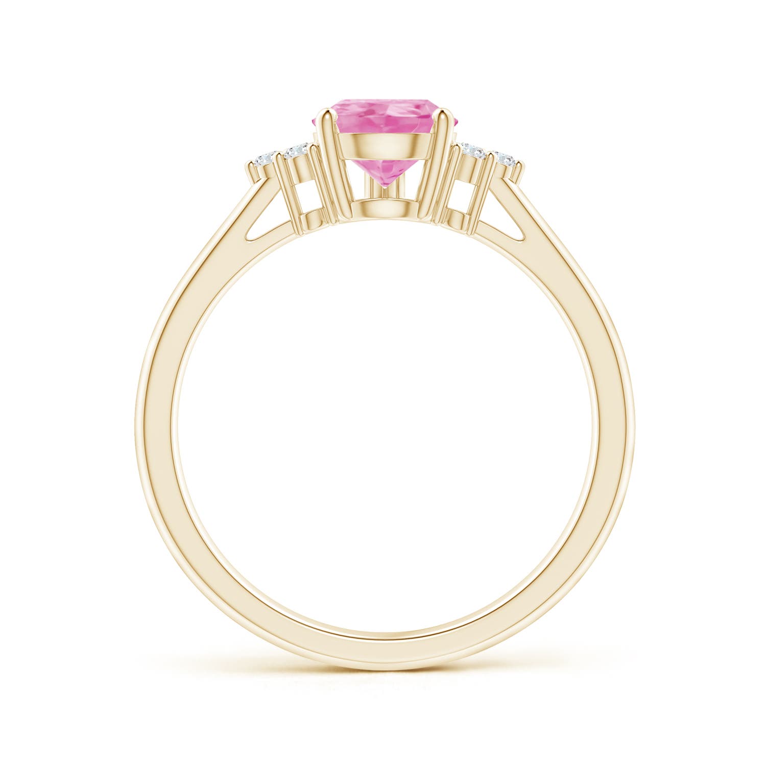 A - Pink Sapphire / 1.32 CT / 14 KT Yellow Gold