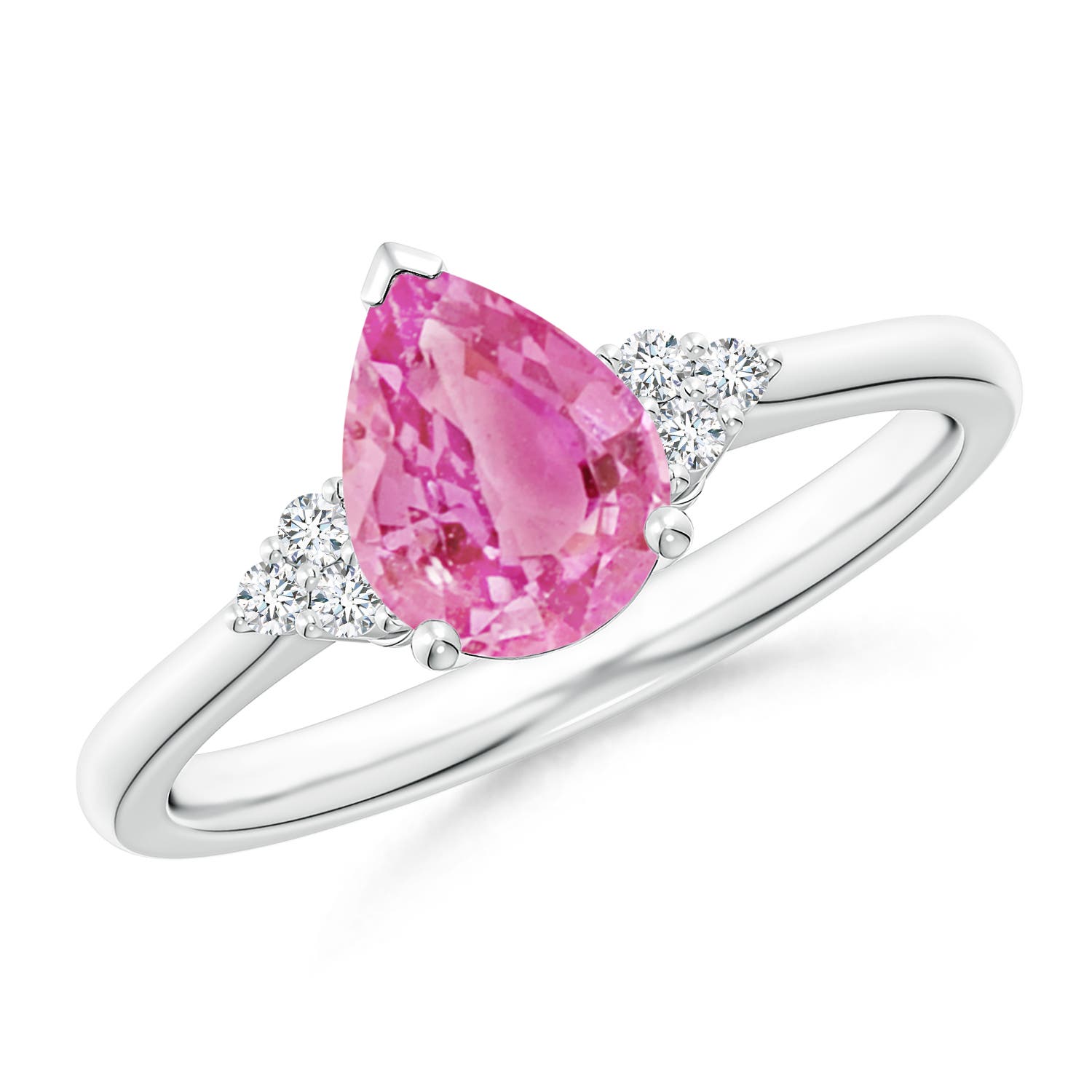 AA - Pink Sapphire / 1.32 CT / 14 KT White Gold