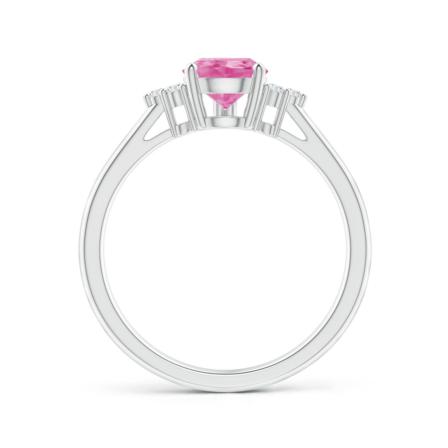 AA - Pink Sapphire / 1.32 CT / 14 KT White Gold