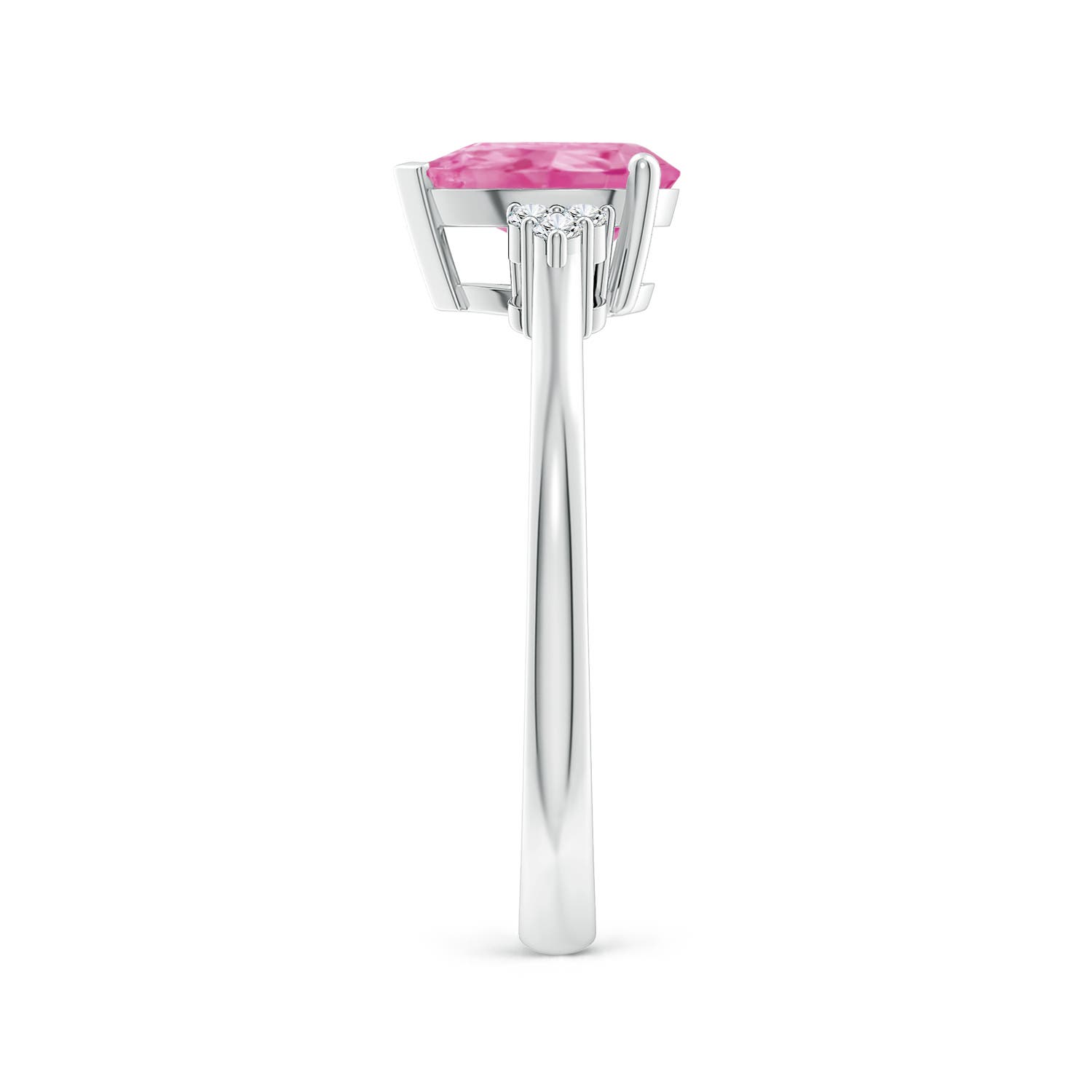 AA - Pink Sapphire / 1.32 CT / 14 KT White Gold