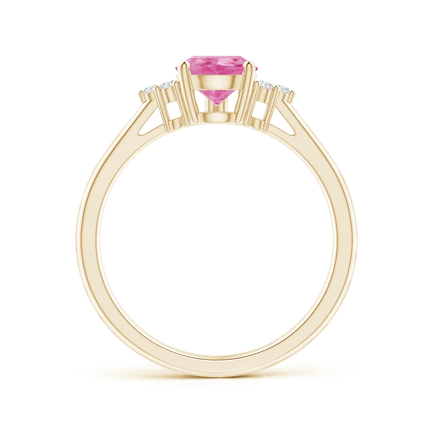 AA - Pink Sapphire / 1.32 CT / 14 KT Yellow Gold