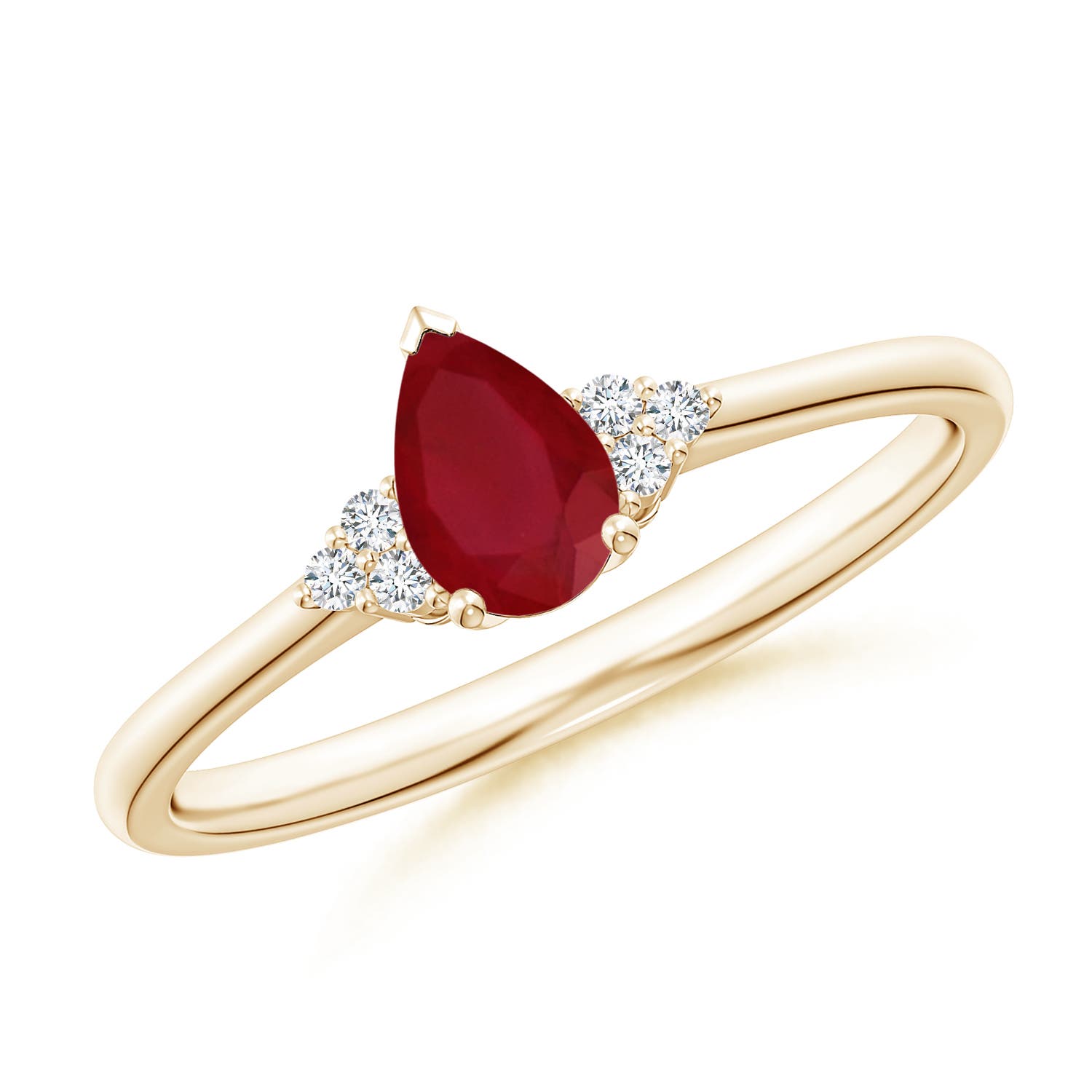 AA - Ruby / 0.45 CT / 14 KT Yellow Gold