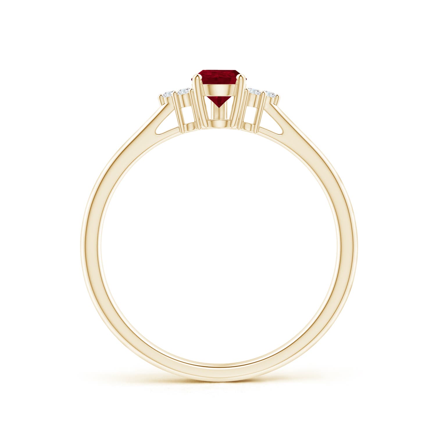 AA - Ruby / 0.45 CT / 14 KT Yellow Gold