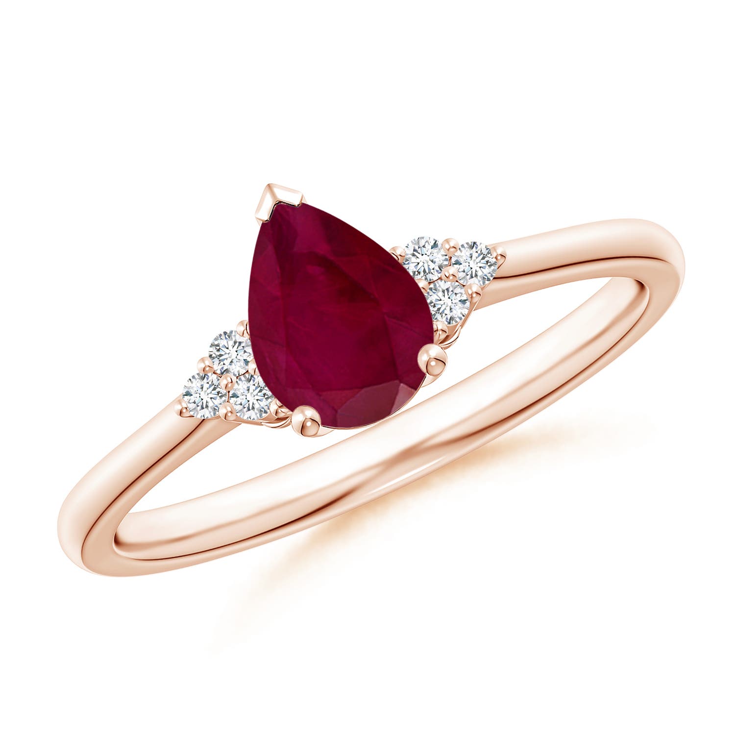 A - Ruby / 0.86 CT / 14 KT Rose Gold