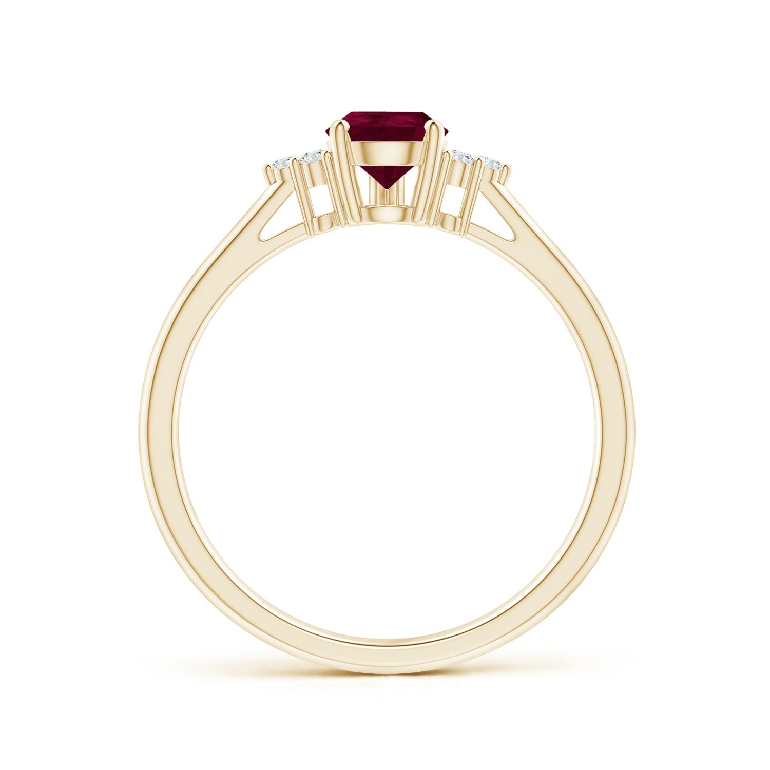 A - Ruby / 0.86 CT / 14 KT Yellow Gold