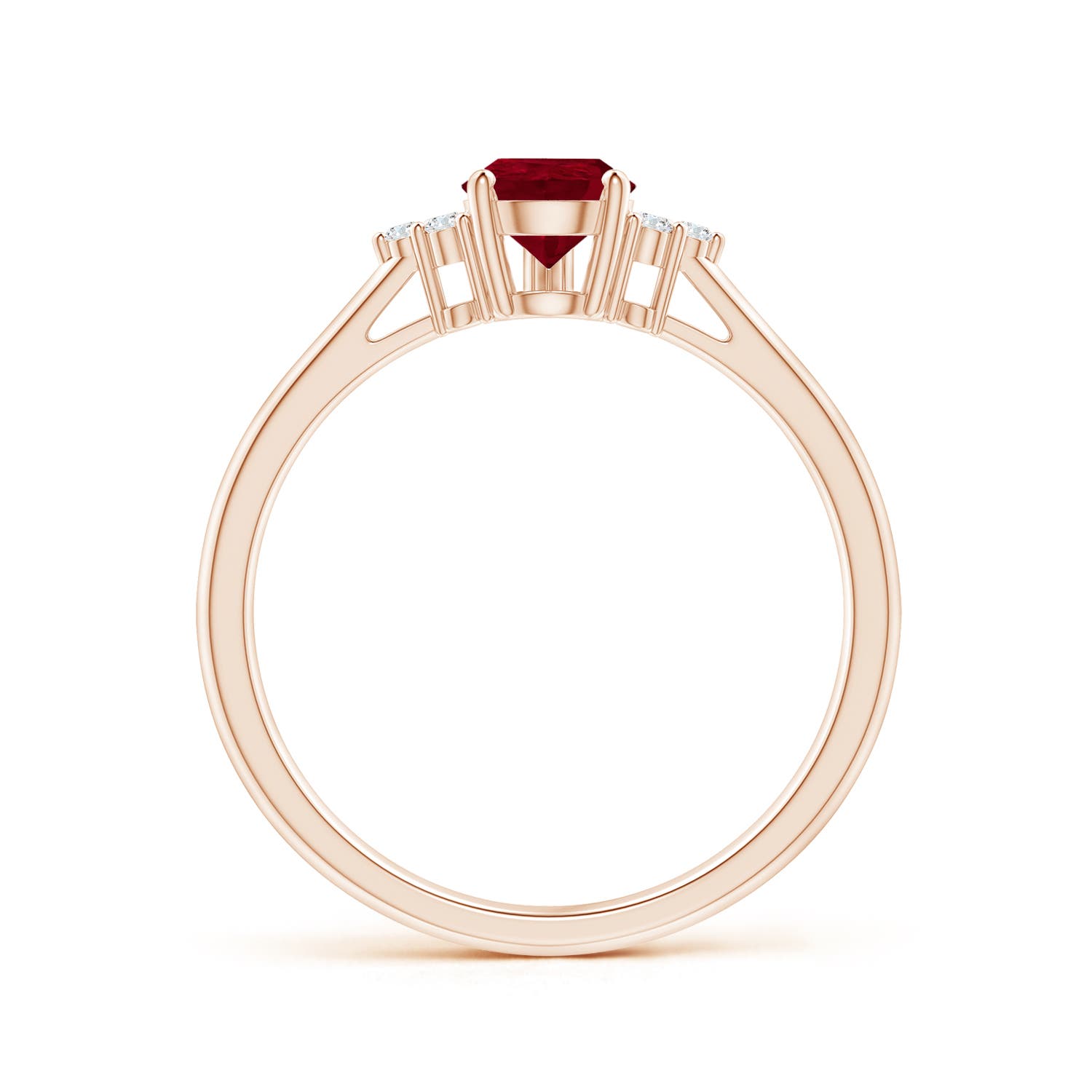 AA - Ruby / 0.86 CT / 14 KT Rose Gold