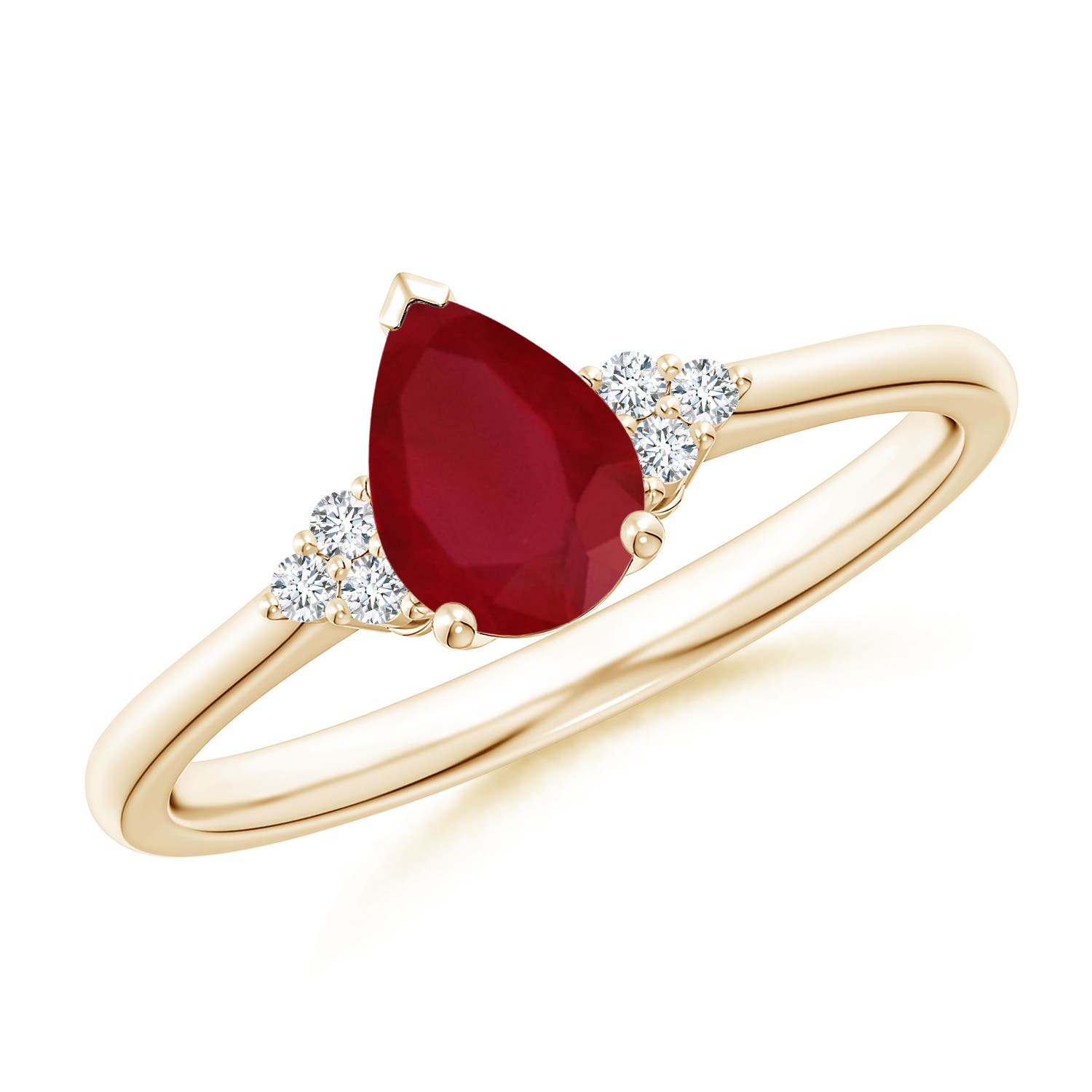 AA - Ruby / 0.86 CT / 14 KT Yellow Gold