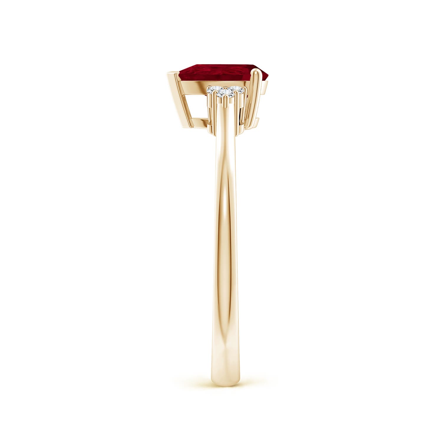 AA - Ruby / 0.86 CT / 14 KT Yellow Gold