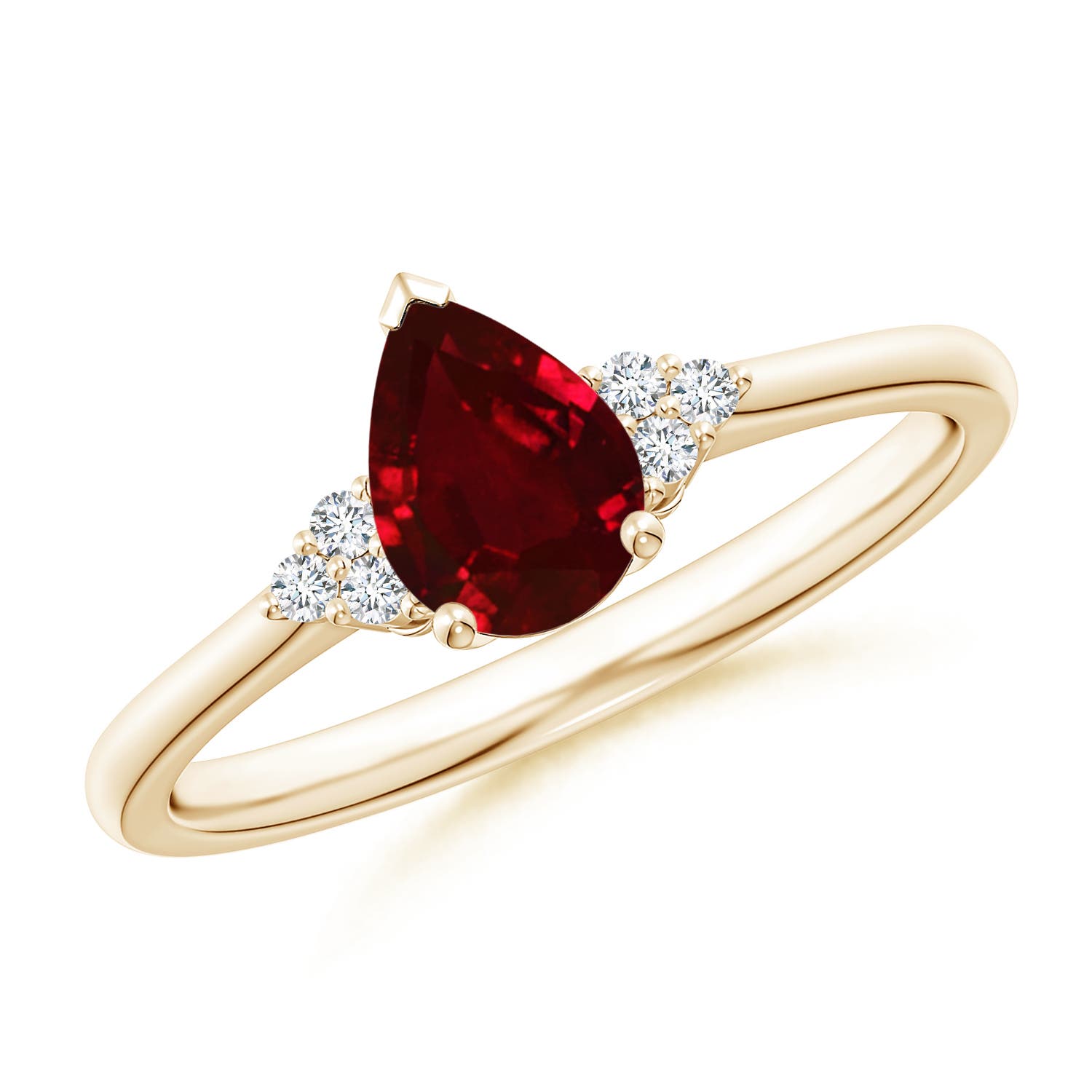 AAAA - Ruby / 0.86 CT / 14 KT Yellow Gold