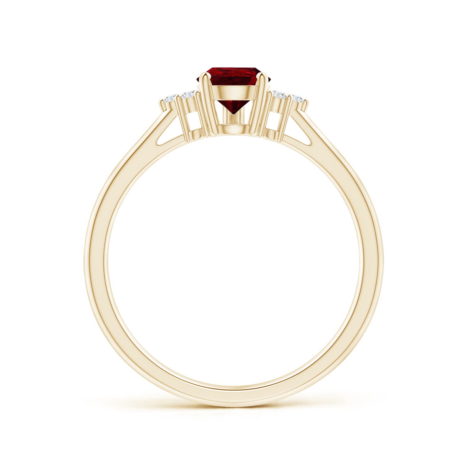 AAAA - Ruby / 0.86 CT / 14 KT Yellow Gold