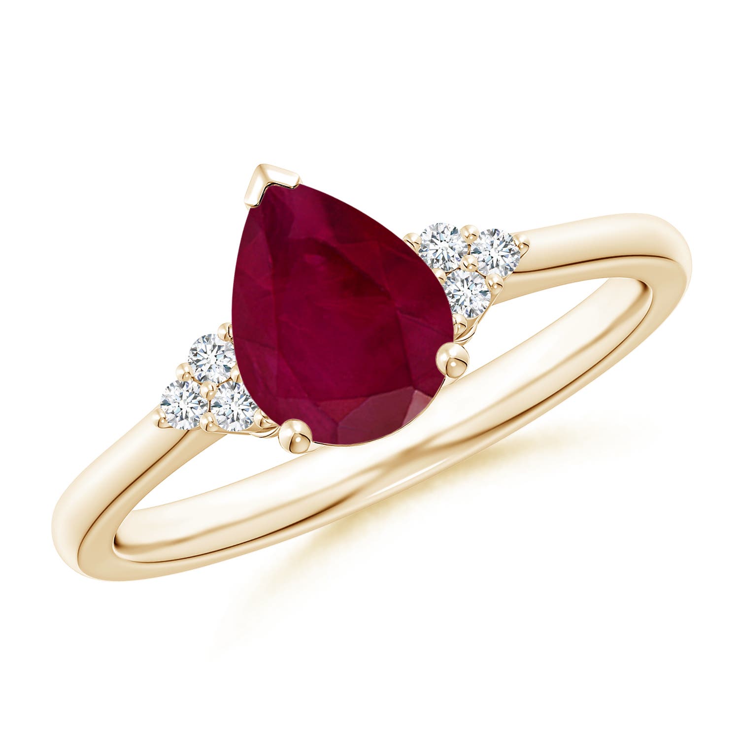 A - Ruby / 1.22 CT / 14 KT Yellow Gold