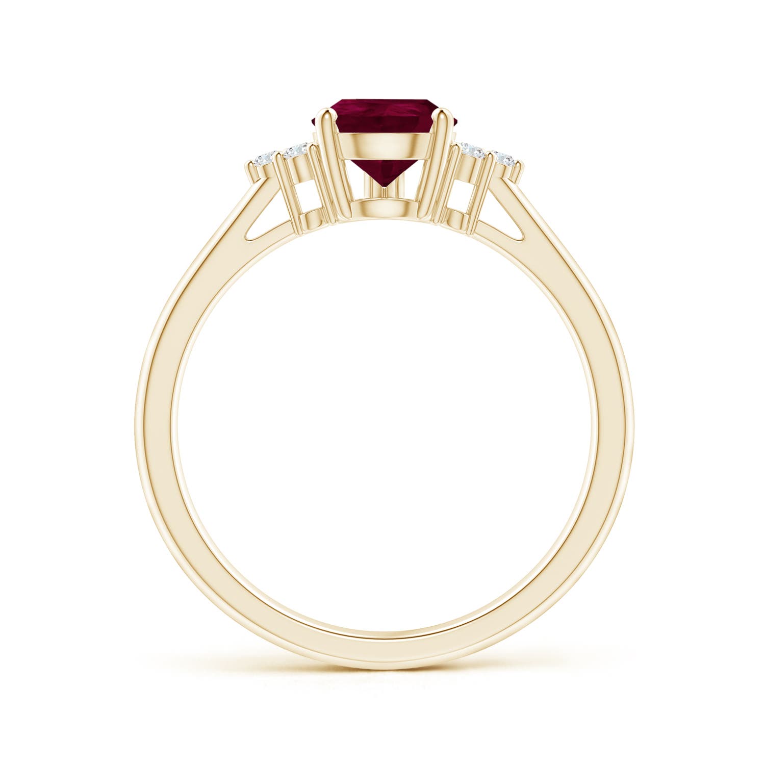 A - Ruby / 1.22 CT / 14 KT Yellow Gold