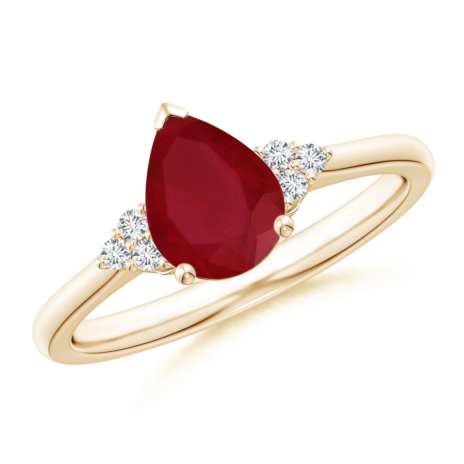 AA - Ruby / 1.22 CT / 14 KT Yellow Gold