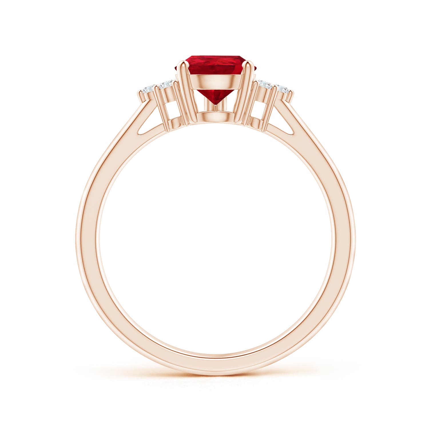 AAA - Ruby / 1.22 CT / 14 KT Rose Gold