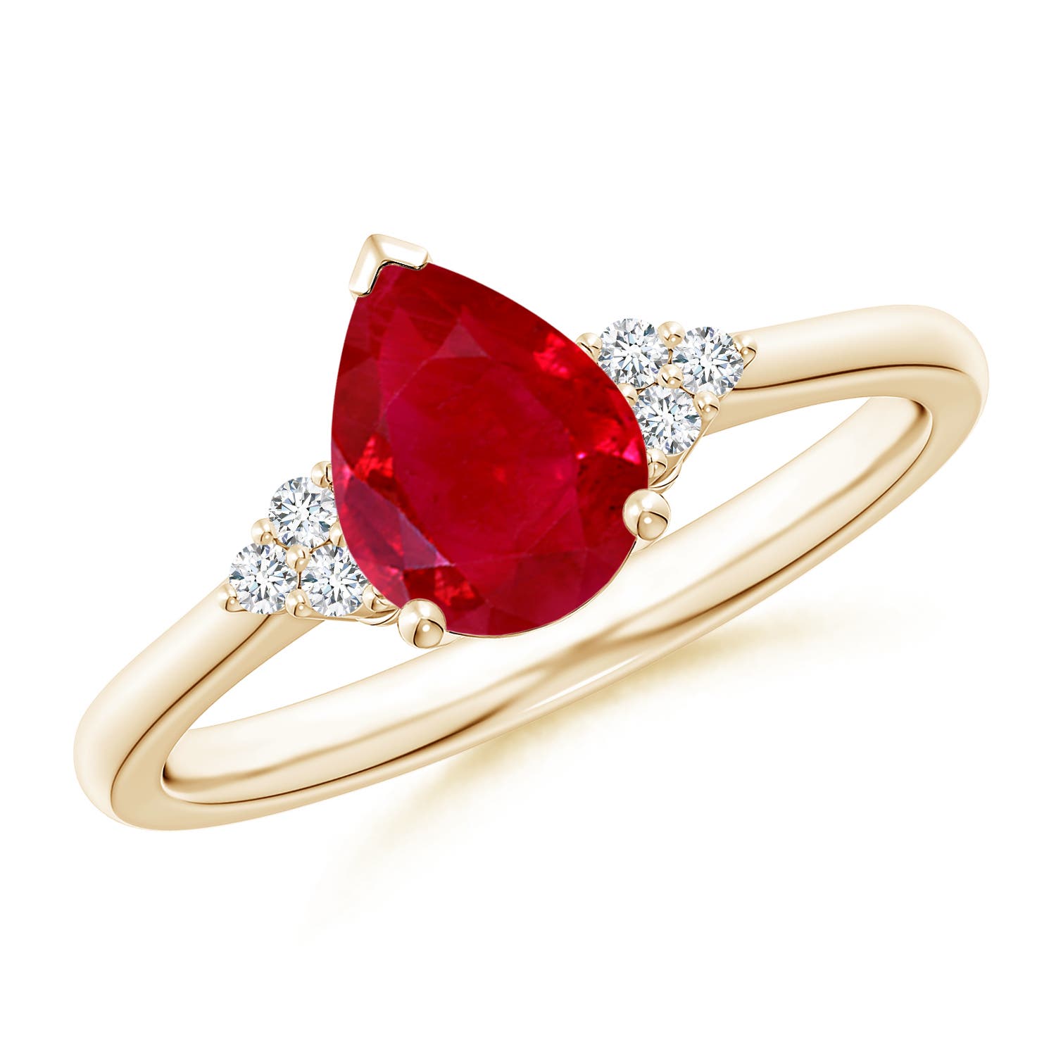 AAA - Ruby / 1.22 CT / 14 KT Yellow Gold