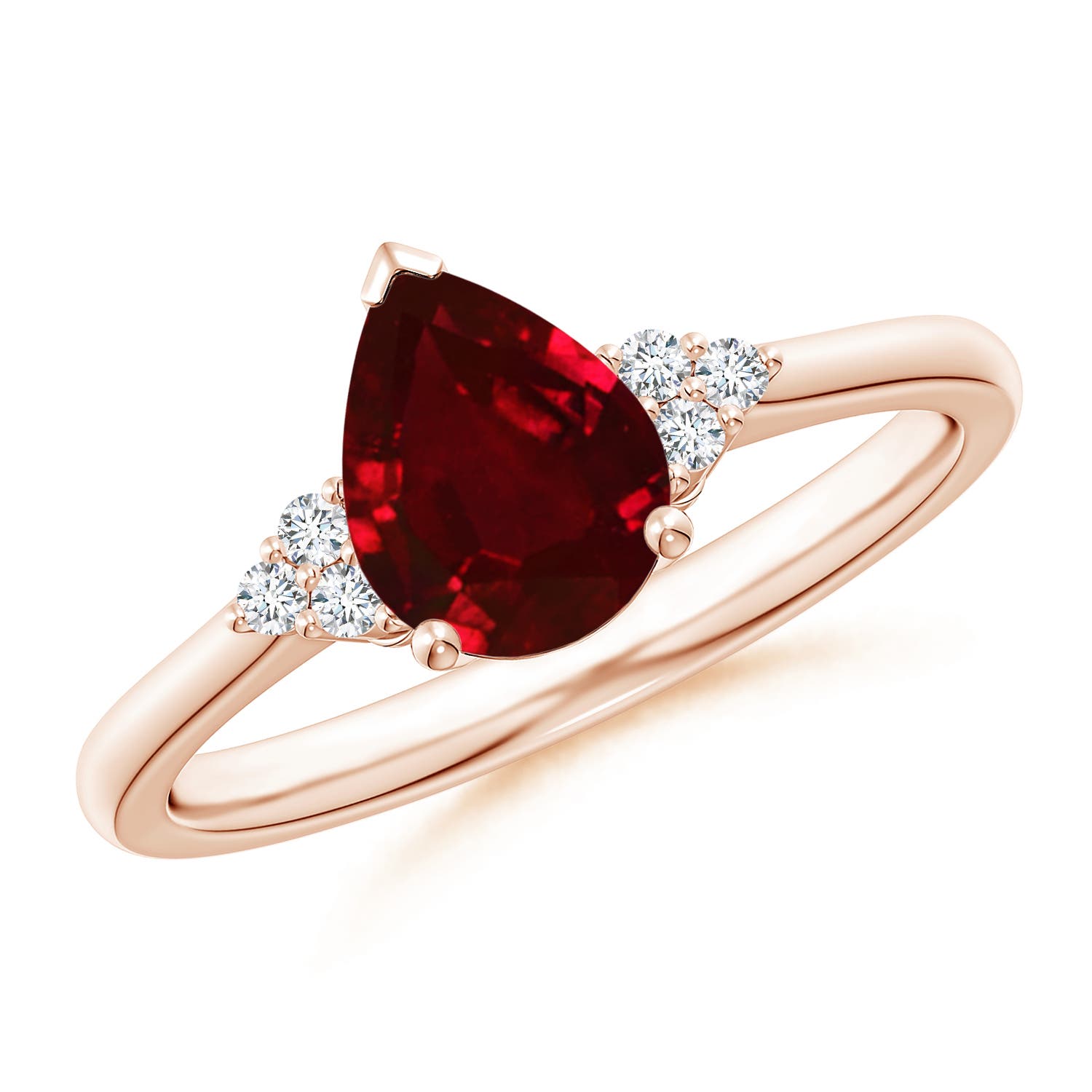 AAAA - Ruby / 1.22 CT / 14 KT Rose Gold