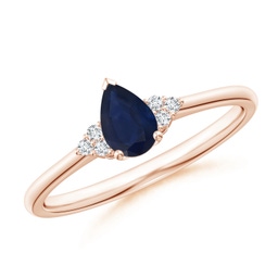 Side Stones Blue Sapphire Side Stones Rings