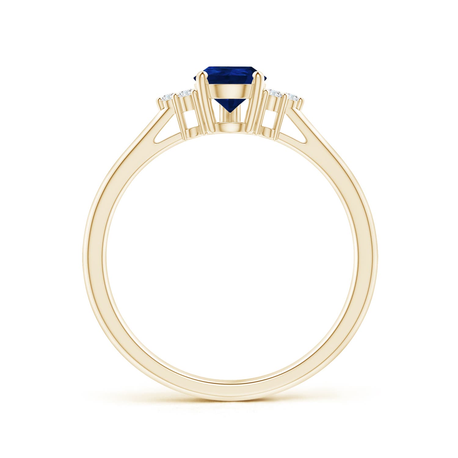 AA - Blue Sapphire / 0.81 CT / 14 KT Yellow Gold