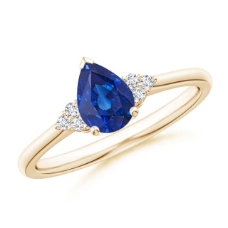 Pear AAA Blue Sapphire