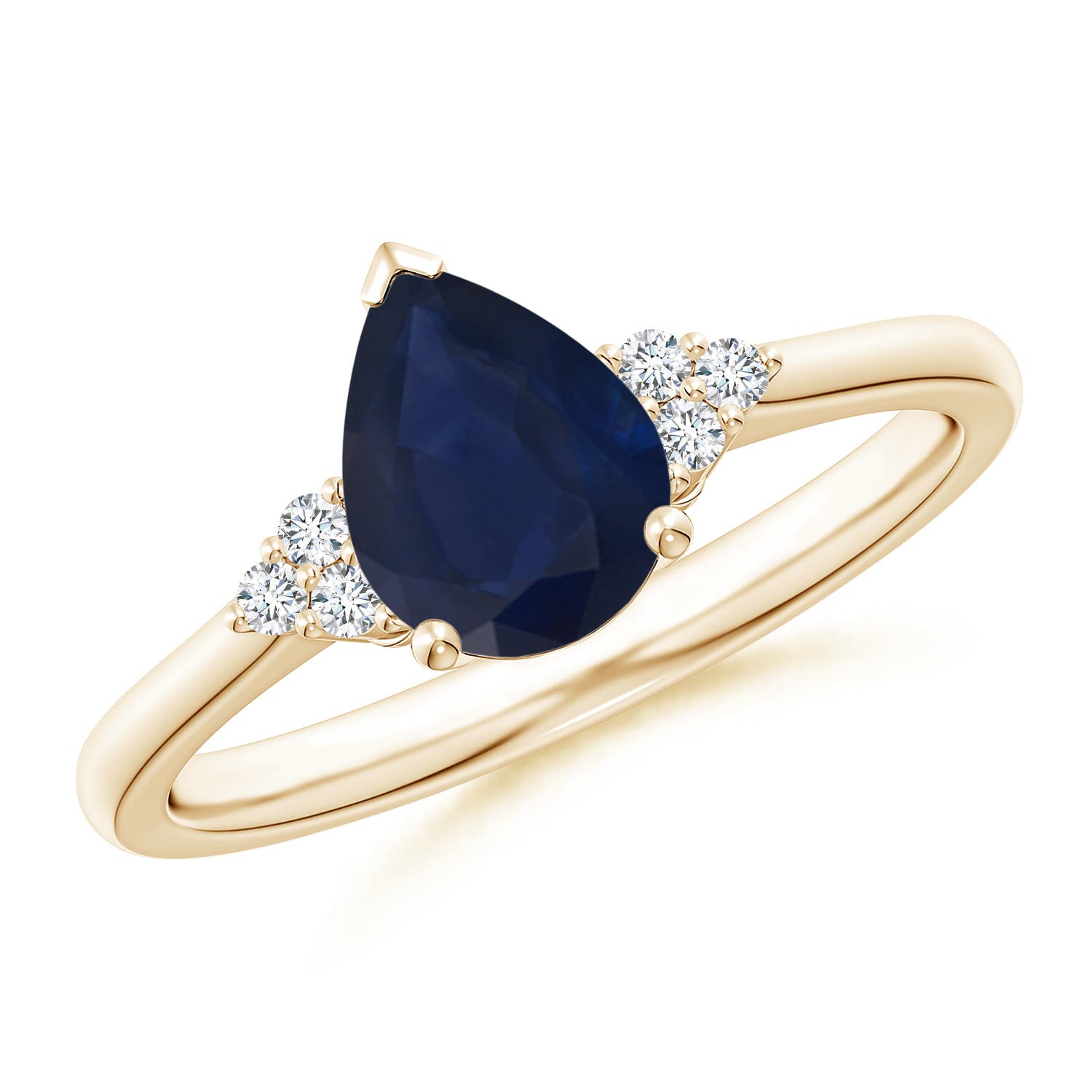 A - Blue Sapphire / 1.22 CT / 14 KT Yellow Gold