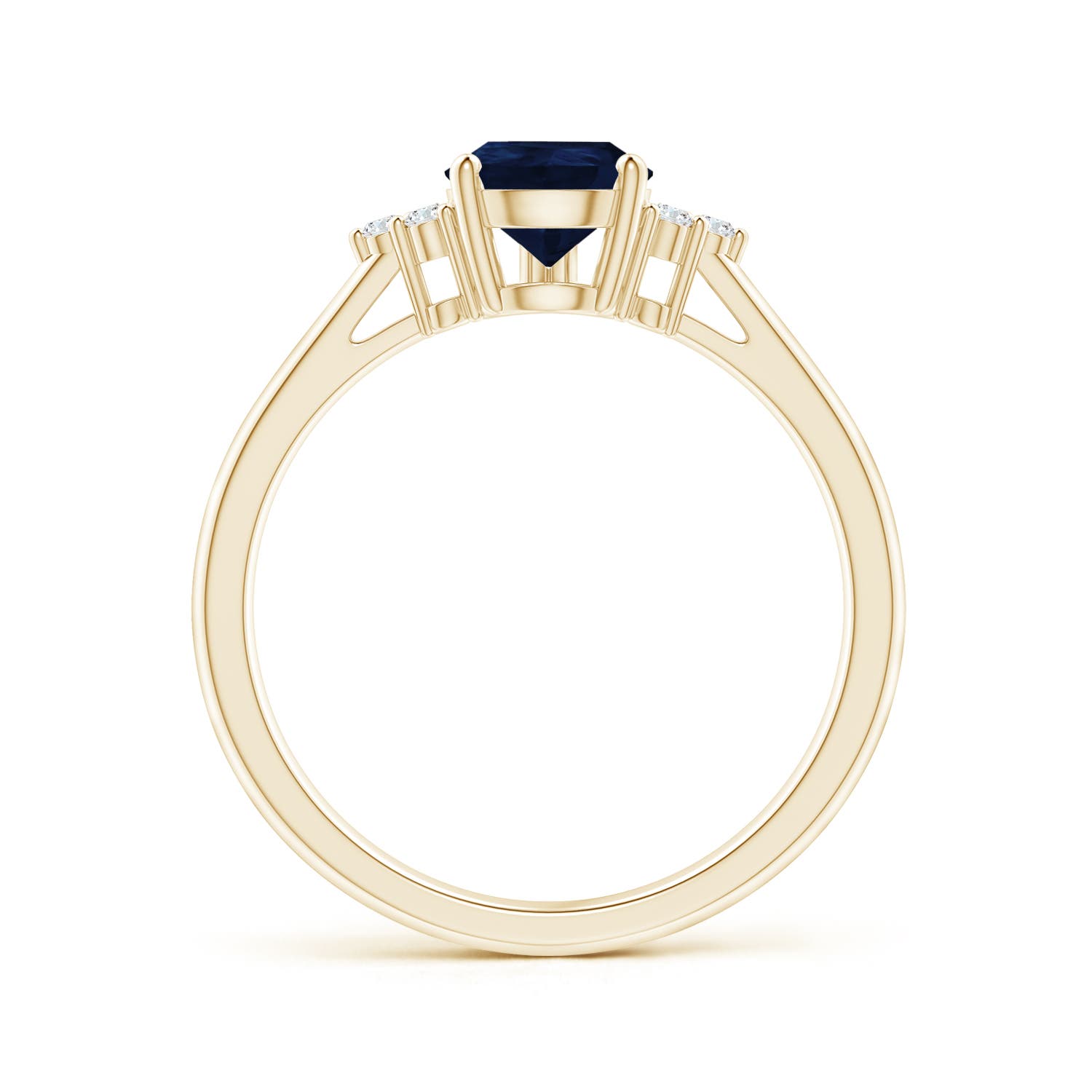 A - Blue Sapphire / 1.22 CT / 14 KT Yellow Gold