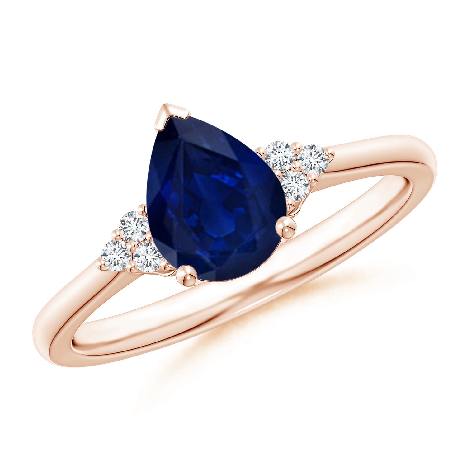 AA - Blue Sapphire / 1.22 CT / 14 KT Rose Gold