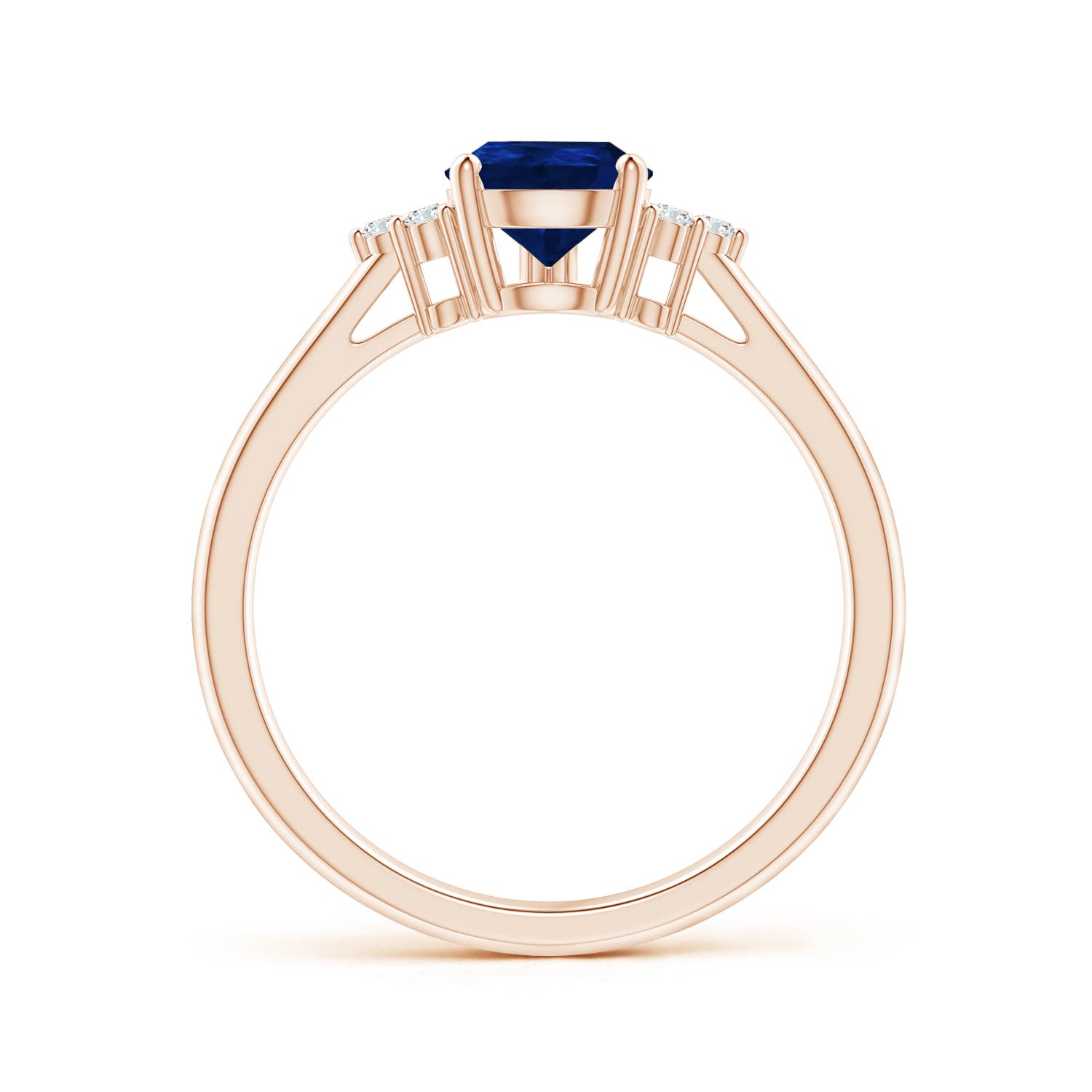 AA - Blue Sapphire / 1.22 CT / 14 KT Rose Gold