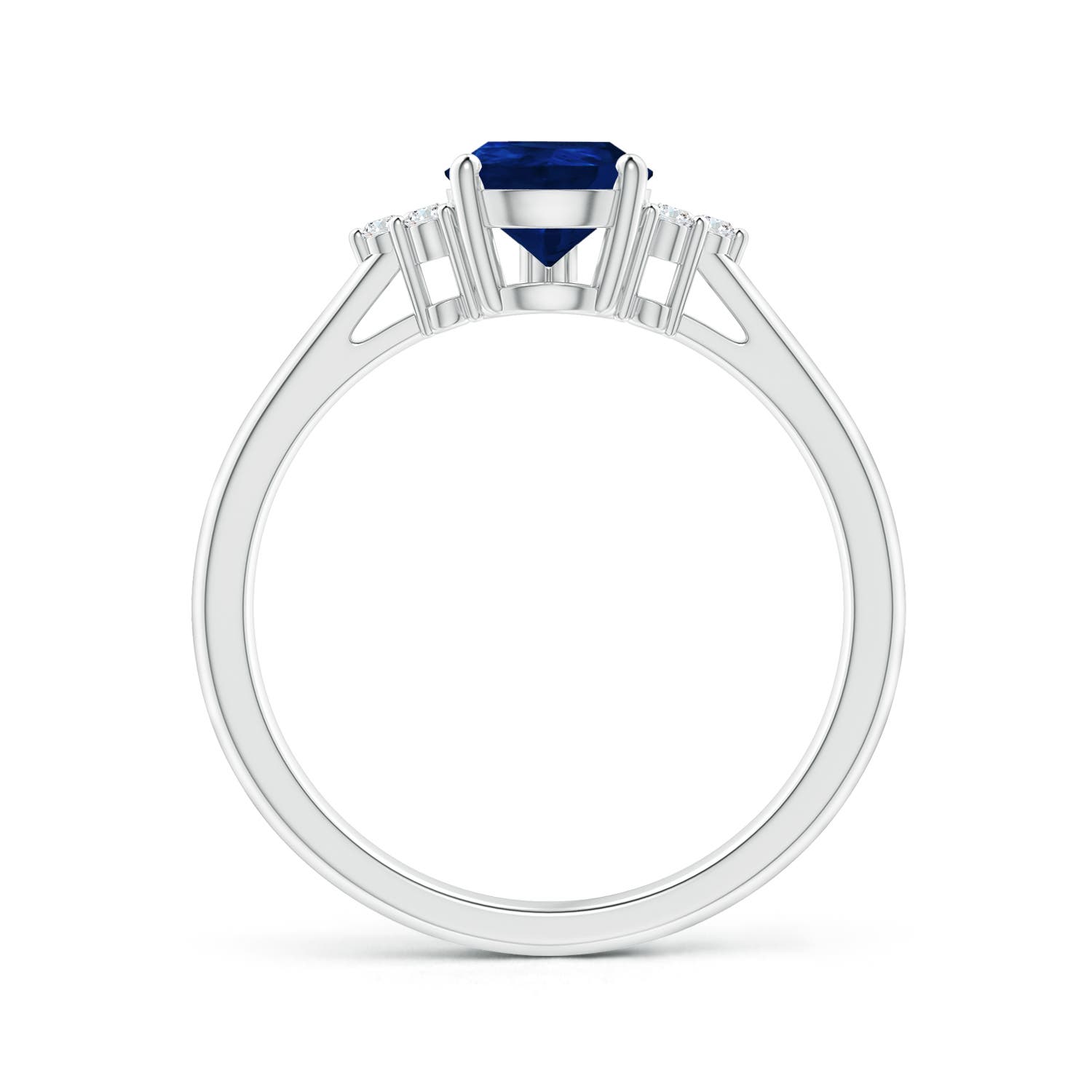 AA - Blue Sapphire / 1.22 CT / 14 KT White Gold