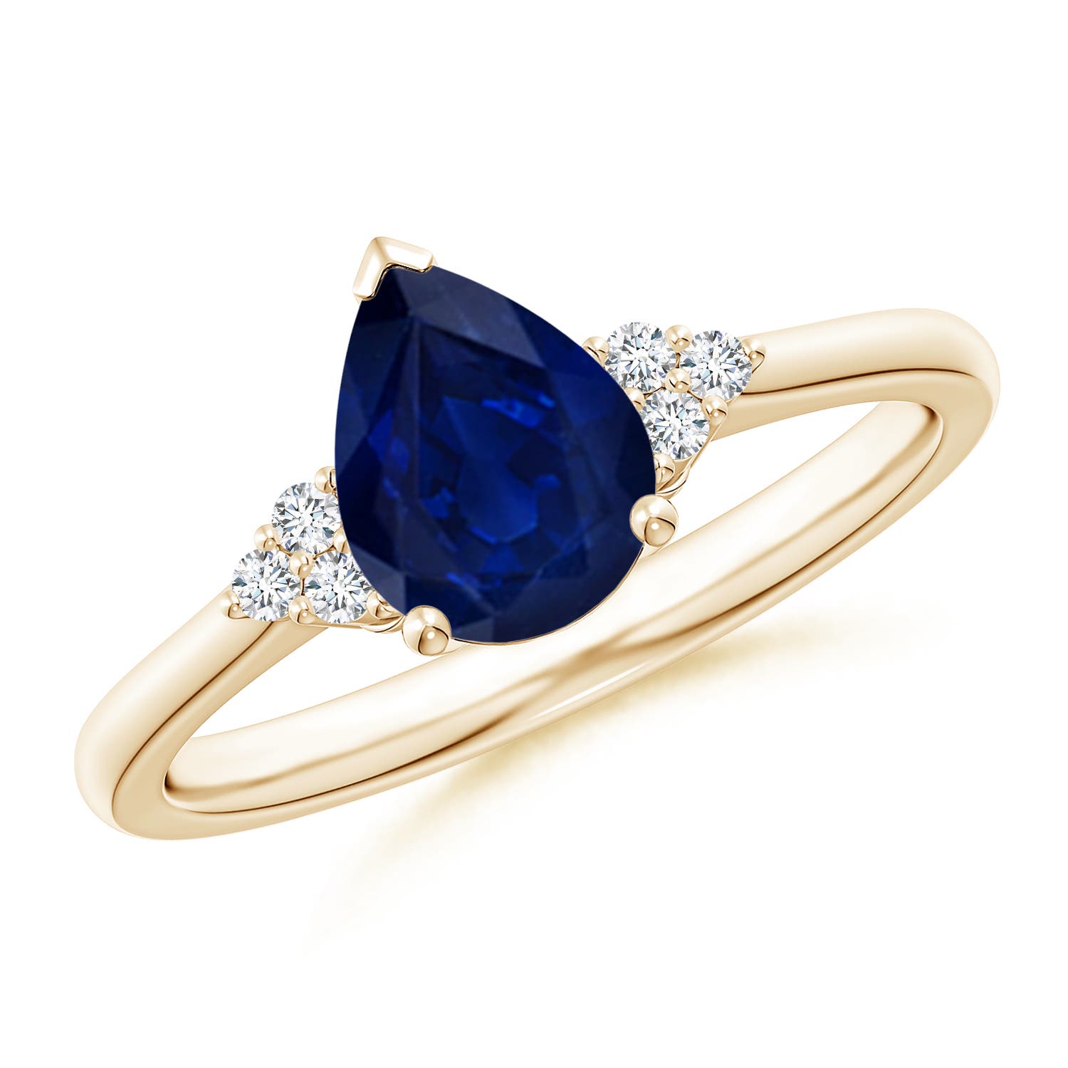 AA - Blue Sapphire / 1.22 CT / 14 KT Yellow Gold