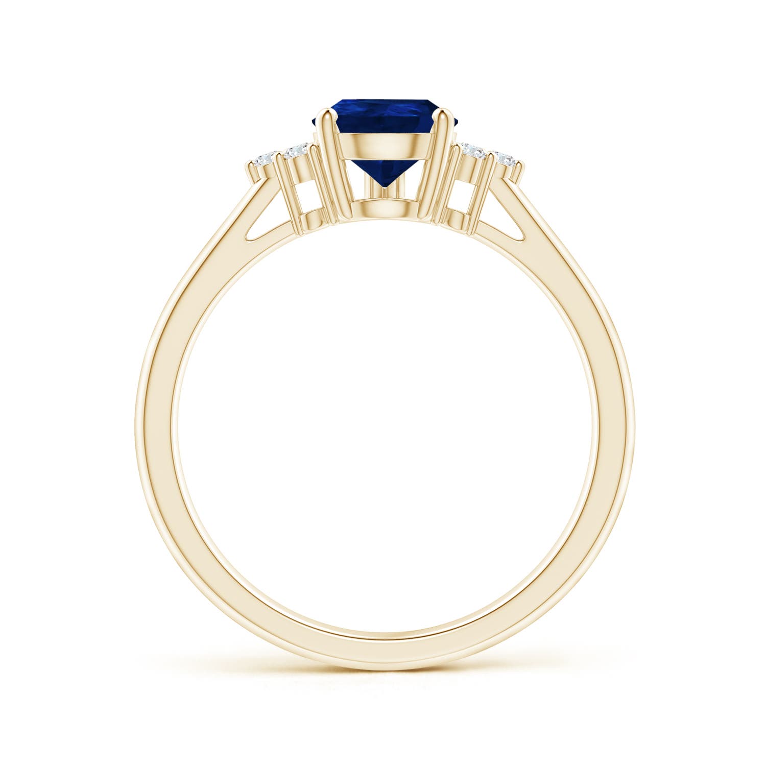 AA - Blue Sapphire / 1.22 CT / 14 KT Yellow Gold